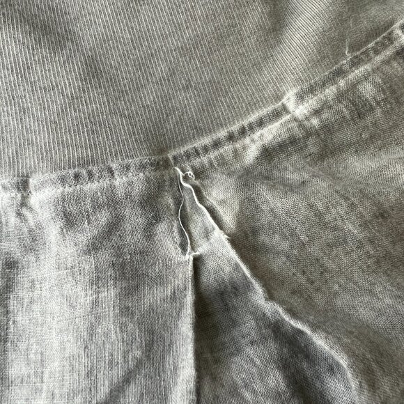 Grizas Dress Size Medium 100% Linen Grey Grey Layered Lagenlook Midi Maxi - Picture 8 of 12